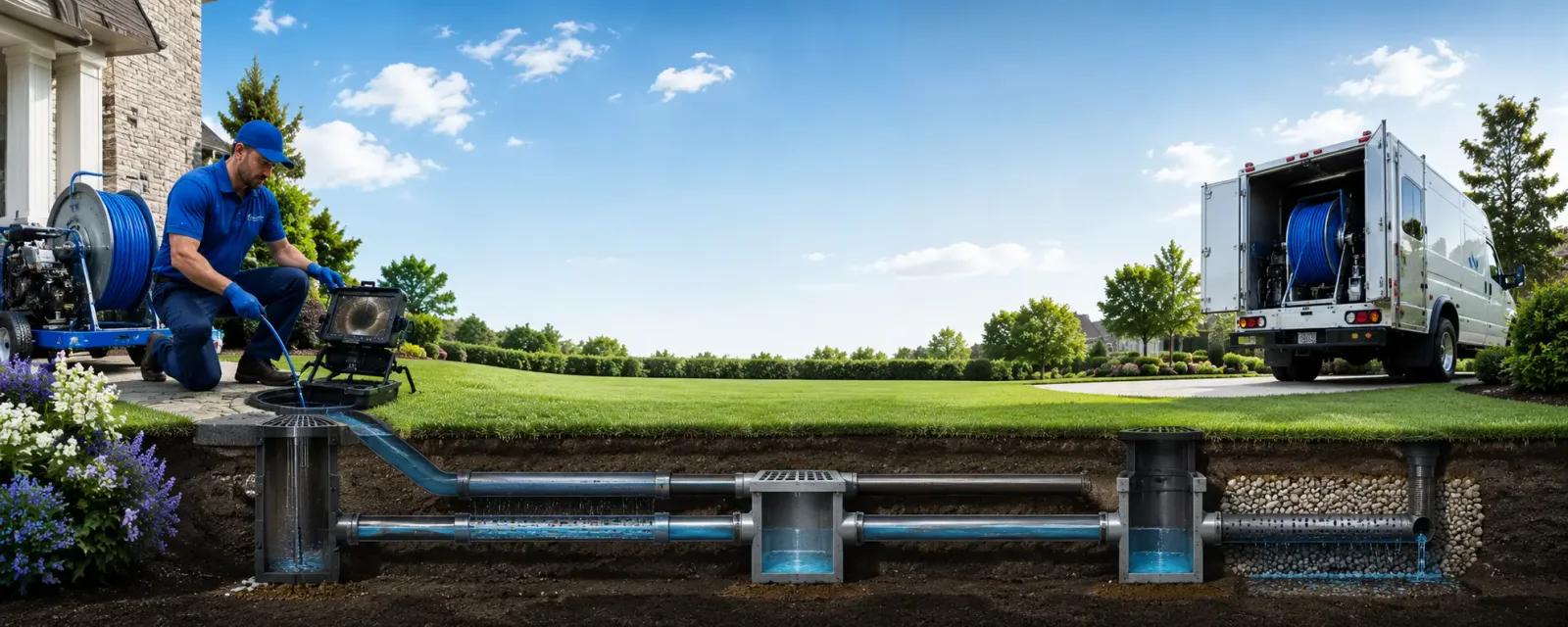 Outdoor drain cleaning information for Estelline, SD